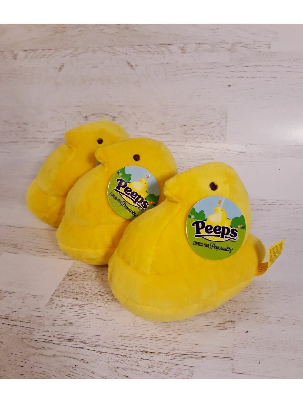 Set of 3 Peeps Plush Easter Basket Chicks Spring Toys Kawaii Marshmallow Decor